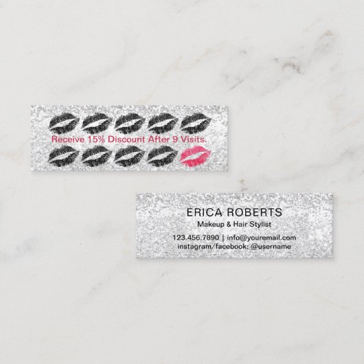 Makeup Artist Salon Black Lips Silver Loyalty (Voorkant / Achterkant)