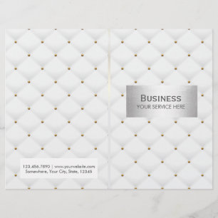 Makeup Artist Salon Spa Luxury Quilted BiFold Flyer