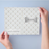 Makeup Artist Salon Spa Luxury Quilted BiFold Flyer (Hand)