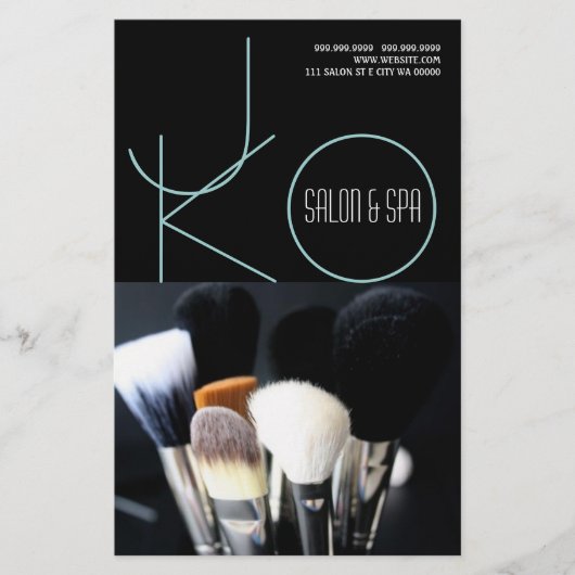 Makeup Artist Salon Spa Nails Hair Flyer Menu (Voorkant)