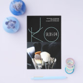 Makeup Artist Salon Spa Nails Hair Flyer Menu (Enkel)