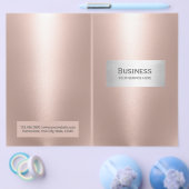 Makeup Artist Salon Spa Roos Gold BiFold Flyer (Enkel)