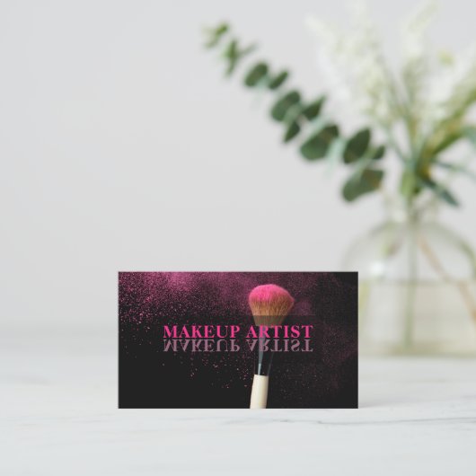 Makeup Artist Salon Visitekaartje (Staand voorkant)