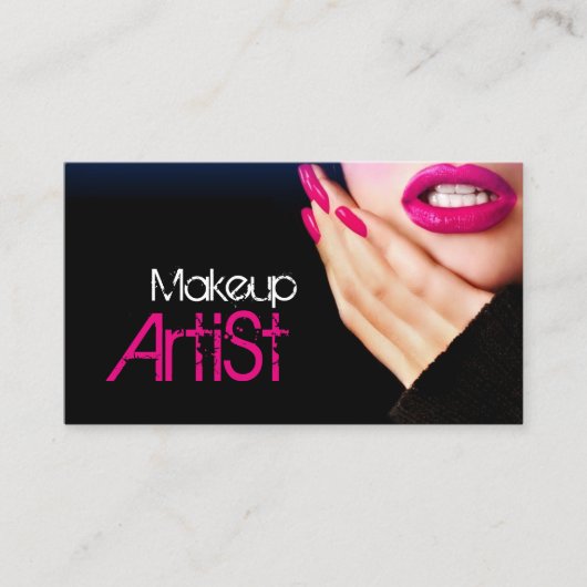 Makeup Artist Salon Visitekaartje (Voorkant)