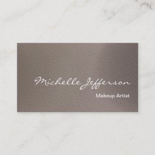 Makeup Artist Script Beige Visitekaartje