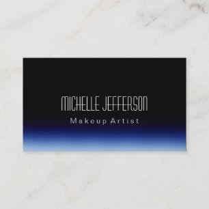 Makeup Artist Script Black Blue Visitekaartje