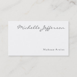 Makeup Artist Script Black White Visitekaartje