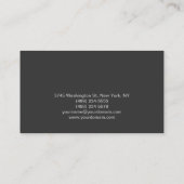 Makeup Artist Script Grey Green Visitekaartje (Achterkant)