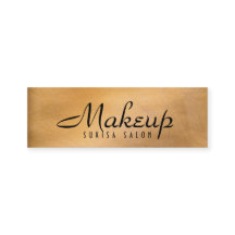 Makeup Artist Shiny Copper Skinny Visitekaartjes