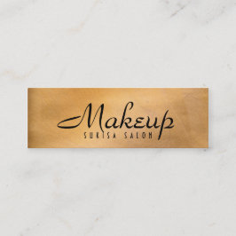 Makeup Artist Shiny Copper Skinny Visitekaartjes