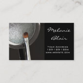 Makeup Artist Silver Smokey Eye Visitekaartje (Achterkant)