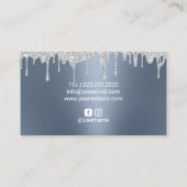 Makeup Artist Silver stuurt grafische lips Dusty B Visitekaartje (Achterkant)