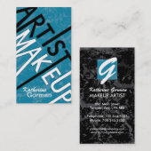 Makeup Artist Sjabloon Visitekaartjes (Voorkant / Achterkant)