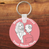 Makeup Artist Sleutelhanger (Voorkant)