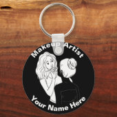 Makeup Artist Sleutelhanger (Voorkant)