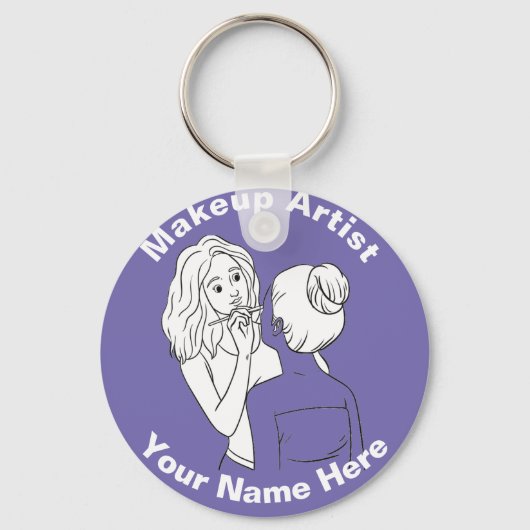 Makeup Artist Sleutelhanger (Voorkant)