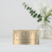 Makeup Artist SPA Lashes Glitter schrijft Sepia Go Visitekaartje (Staand voorkant)