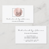 Makeup Artist SPA Lashes Roos Logo Monogram Visitekaartje (Voorkant / Achterkant)