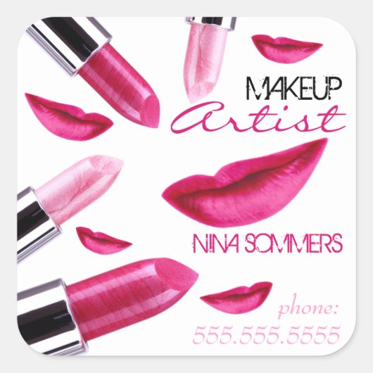 Makeup Artist Sticker (Voorkant)