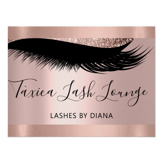 Makeup Artist Studio Eyelashes Extension Roos Post Perfect Poster (Voorkant)