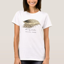 Makeup Artist Studio Lash Studio Gold Glitter T-shirt