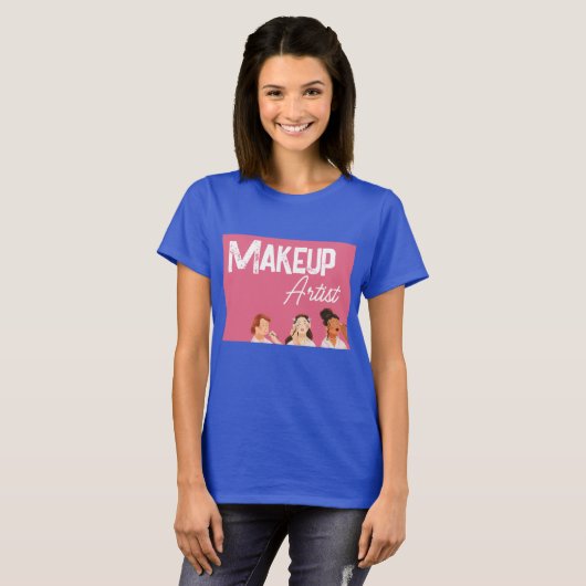 Makeup Artist T-Shirt (Voorkant volledig)