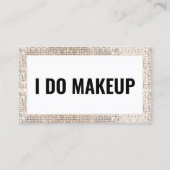 Makeup Artist Trendy Glam Visitekaartje (Voorkant)