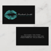 Makeup Artist Turquoise Lips #2 Visitekaartje (Voorkant / Achterkant)