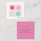 Makeup Artist Vierkante Visitekaartje (Voorkant / Achterkant)