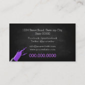 Makeup Artist / Violet Lipstick Visitekaartje (Achterkant)