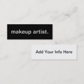Makeup Artist Visitekaartje (Voorkant / Achterkant)