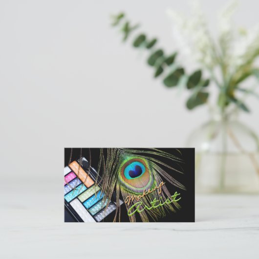 Makeup Artist Visitekaartje (Staand voorkant)