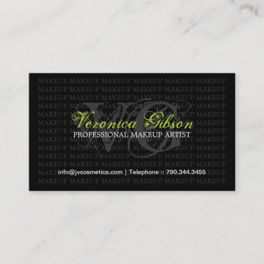 MAKEUP ARTIST VISITEKAARTJE (Voorkant)