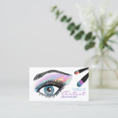 Makeup Artist Visitekaartje (Staand voorkant)