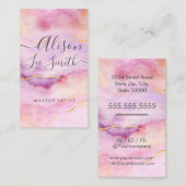 Makeup Artist Visitekaartje (Voorkant / Achterkant)