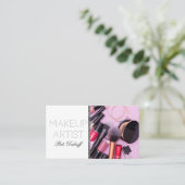 Makeup Artist Visitekaartje (Staand voorkant)