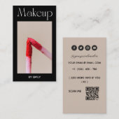 Makeup Artist Visitekaartje (Voorkant / Achterkant)