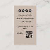 Makeup Artist Visitekaartje (Achterkant)