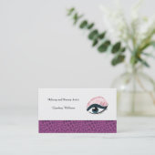 Makeup Artist Visitekaartje (Staand voorkant)