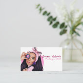 Makeup Artist Visitekaartje (Staand voorkant)