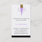 Makeup Artist Visitekaartje (Achterkant)