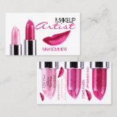 Makeup Artist Visitekaartje (Voorkant / Achterkant)