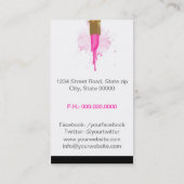 Makeup Artist Visitekaartje (Achterkant)