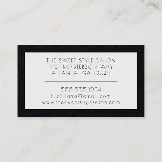 Makeup Artist Visitekaartje (Achterkant)