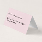 Makeup Artist visitekaartje (Achterkant)