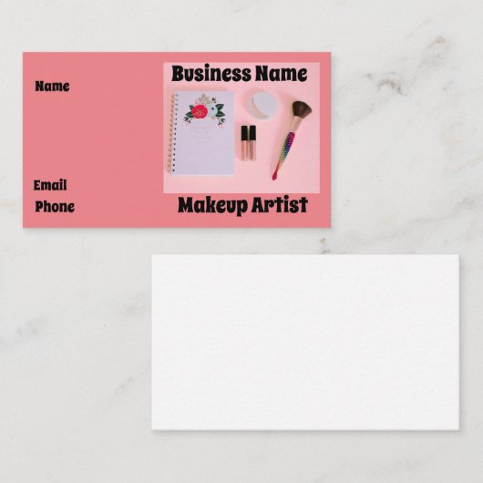Makeup Artist Visitekaartje (Voorkant / Achterkant)