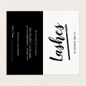 Makeup Artist Visitekaartje (Buitenkant ongevouwen)