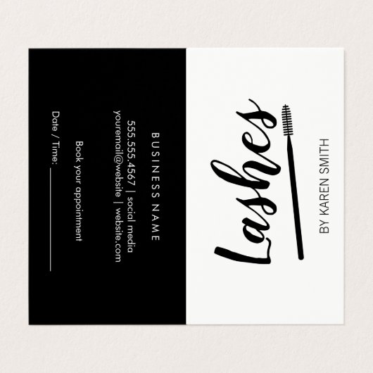 Makeup Artist Visitekaartje (Buitenkant ongevouwen)