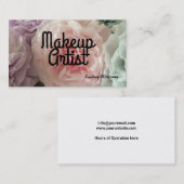 Makeup Artist Visitekaartje (Voorkant / Achterkant)