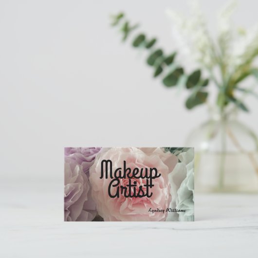 Makeup Artist Visitekaartje (Staand voorkant)